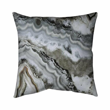 BEGIN HOME DECOR 26 x 26 in. Abstract Geode-Double Sided Print Indoor Pillow 5541-2626-AB43